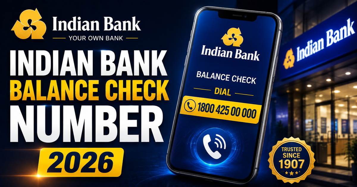 Indian Bank Balance Check Number